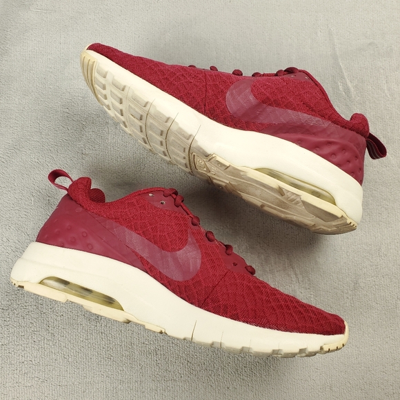 Nike Air Max Motion Womens 8 Gym Shoes Athletic Sneakers Burgundy Red 844895-660 - Picture 4 of 13